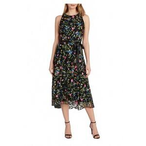 Tahari Embroidered Evening Dress Size 6